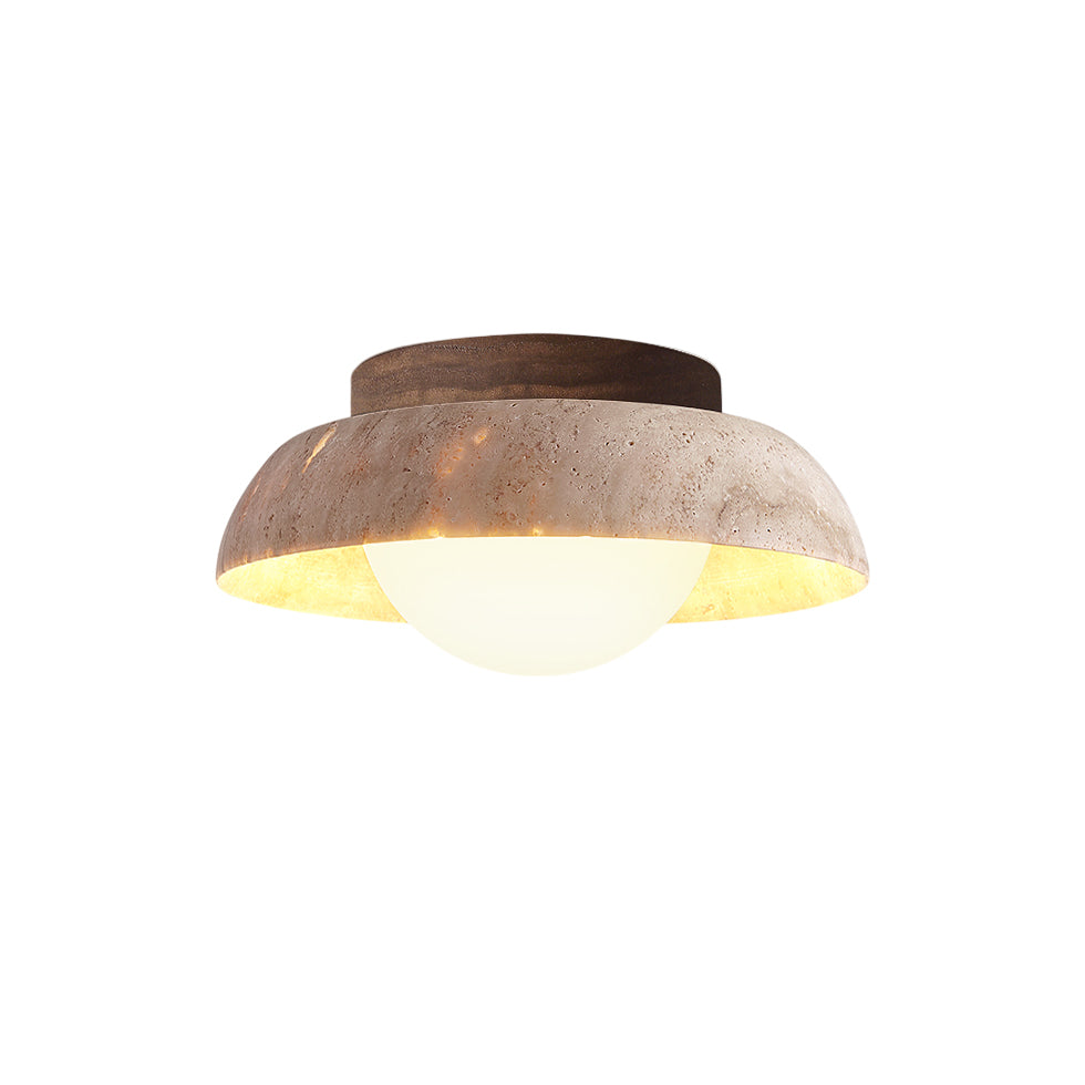Doven Travertine Ceiling Lamp