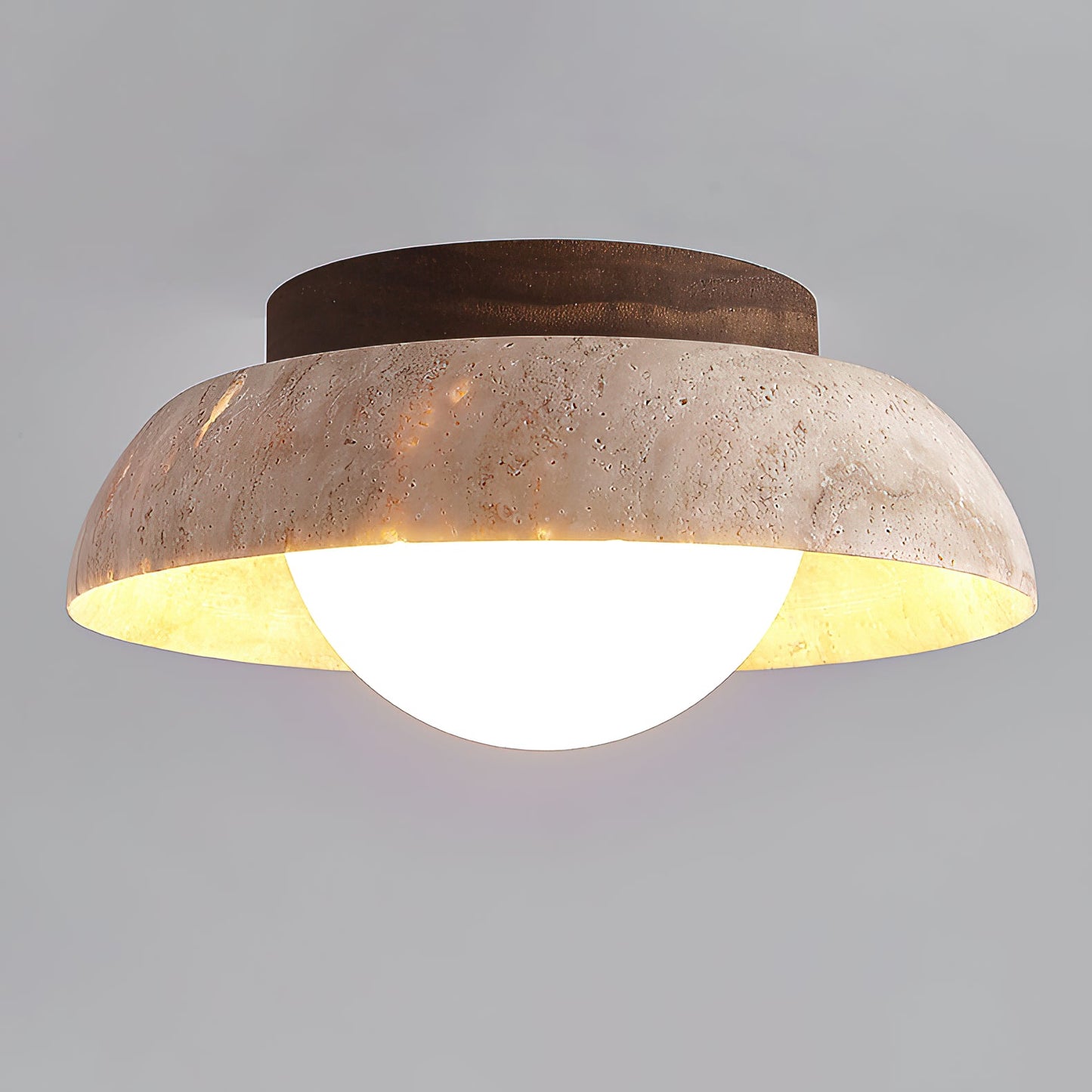 Doven Travertine Ceiling Lamp