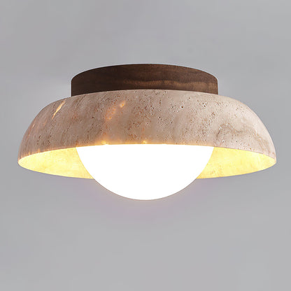 Doven Travertine Ceiling Lamp