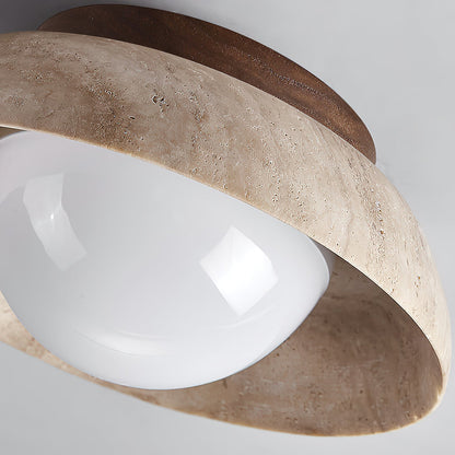 Doven Travertine Ceiling Lamp