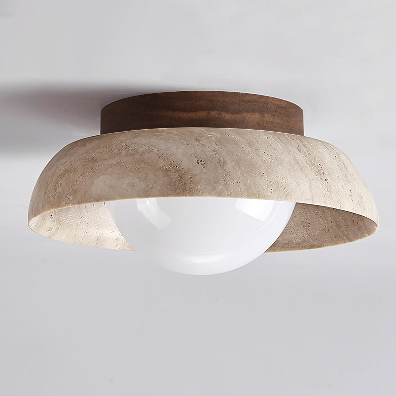 Doven Travertine Ceiling Lamp