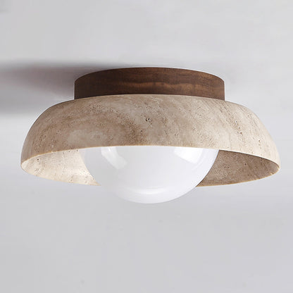 Doven Travertine Ceiling Lamp