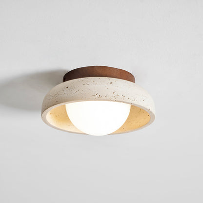 Doven Travertine Ceiling Lamp