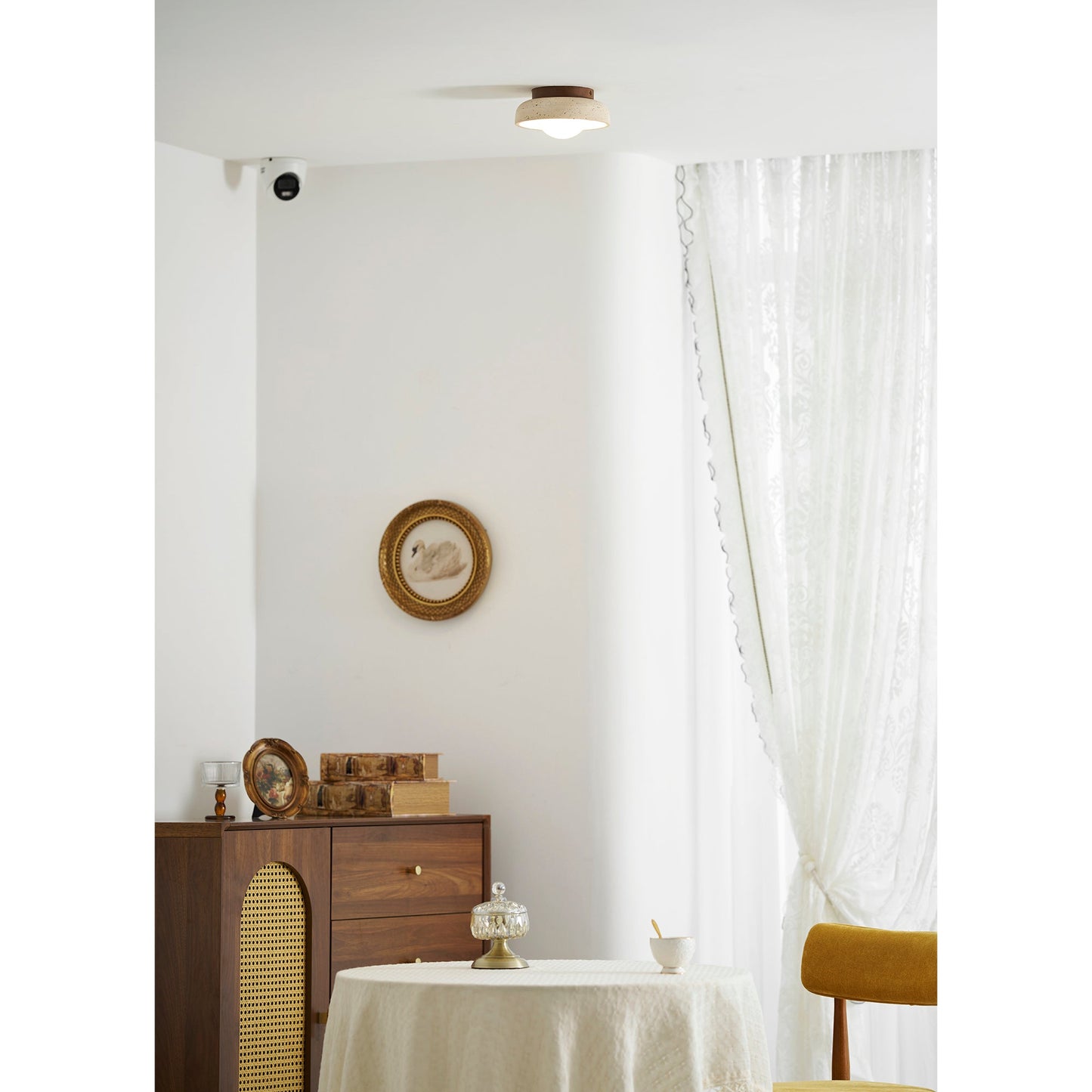 Doven Travertine Ceiling Lamp