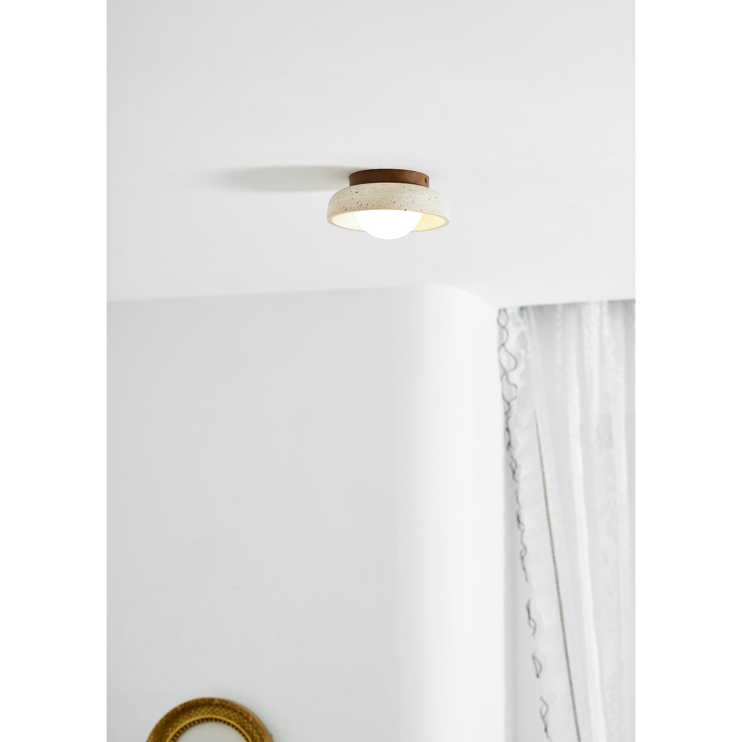 Doven Travertine Ceiling Lamp