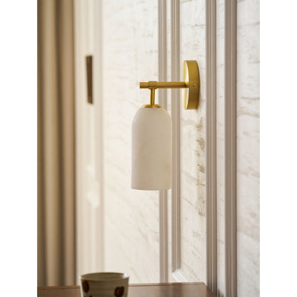 Pillar Alabaster Wall Lamp