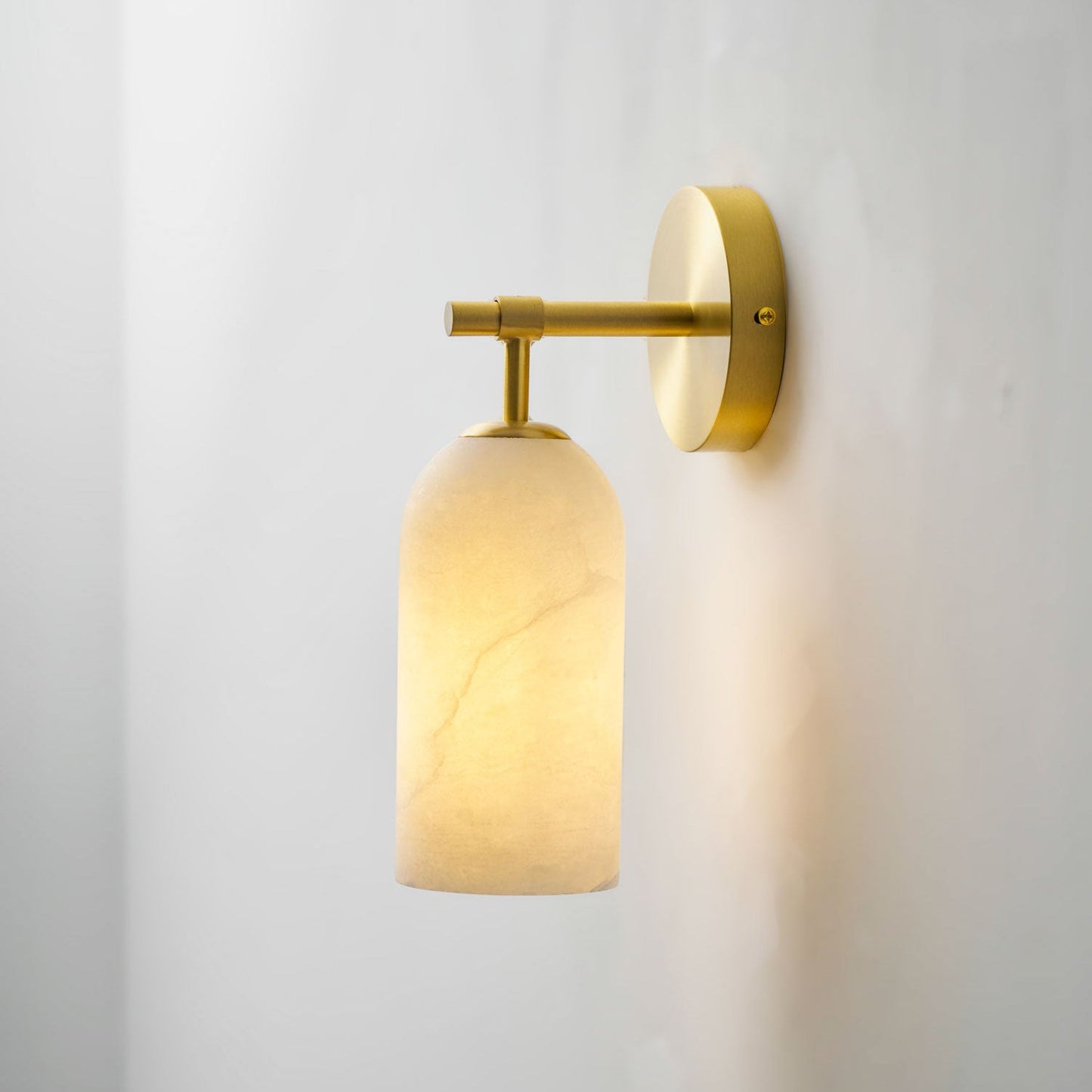 Pillar Alabaster Wall Lamp