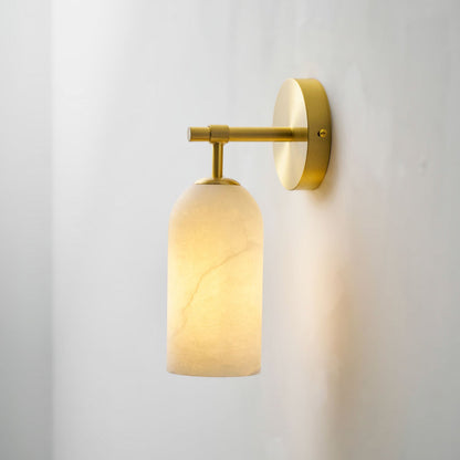 Pillar Alabaster Wall Lamp