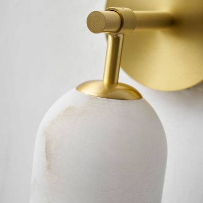 Pillar Alabaster Wall Lamp