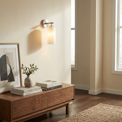 Pillar Alabaster Wall Lamp