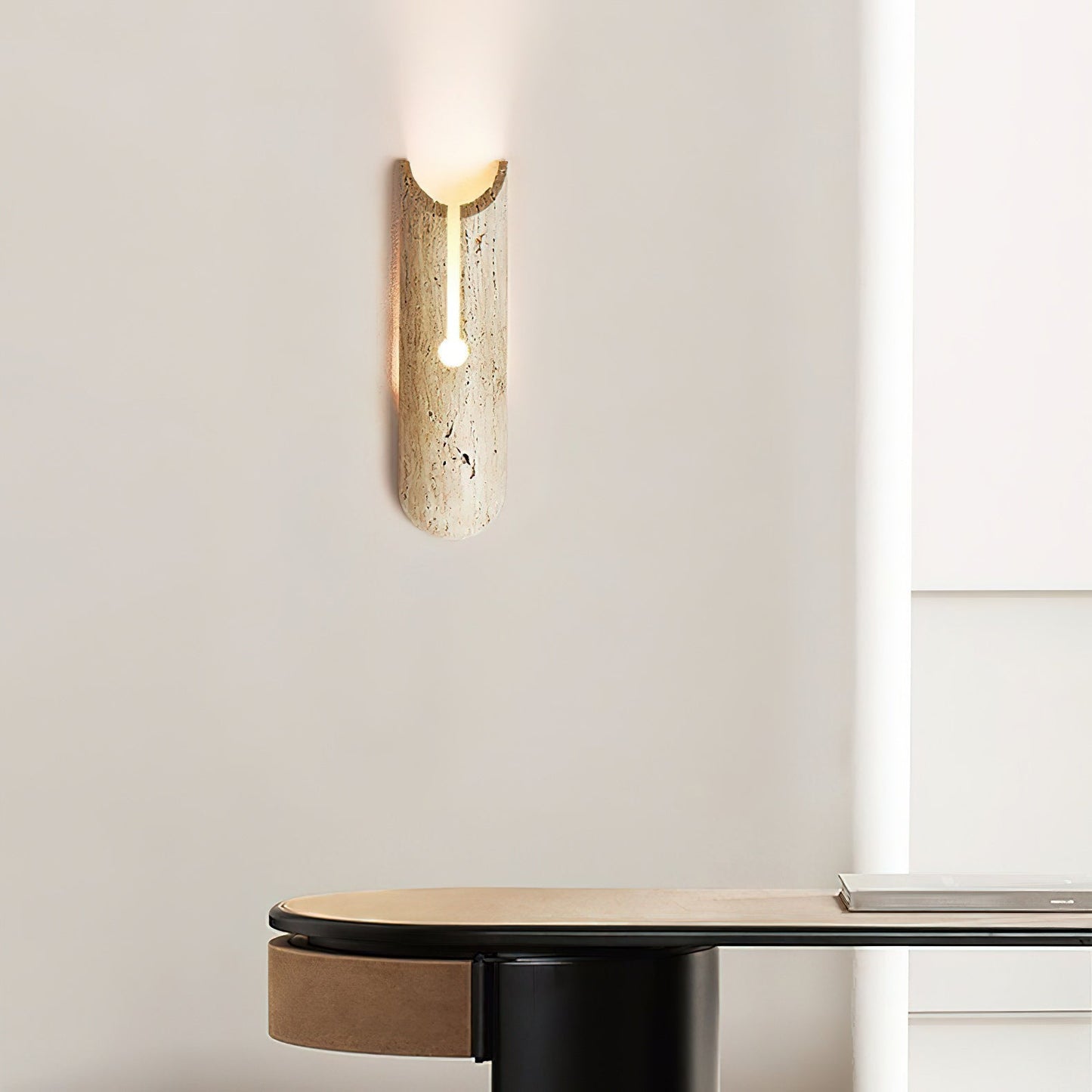 Andex Travertine Wall Lamp