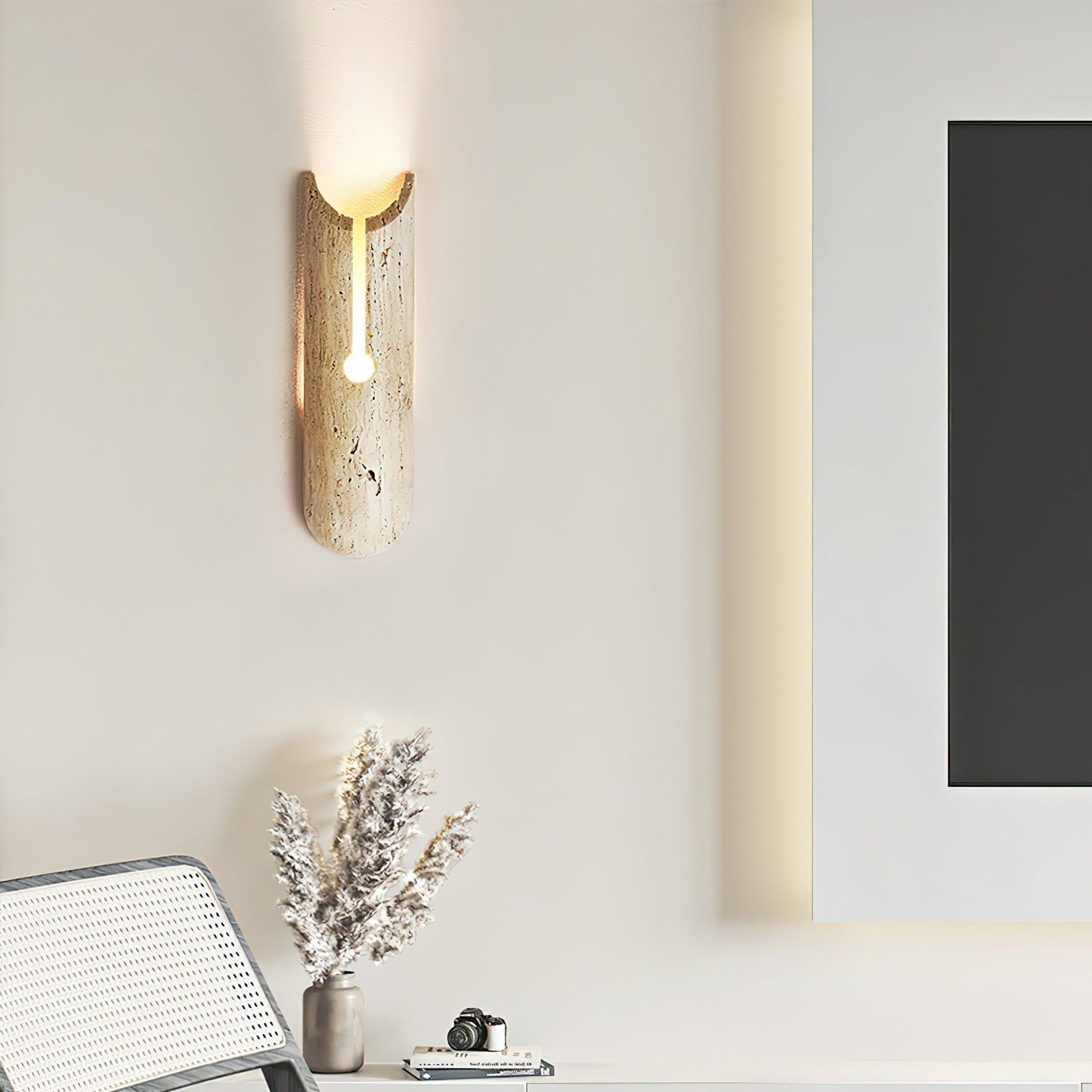 Andex Travertine Wall Lamp