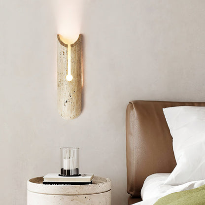 Andex Travertine Wall Lamp