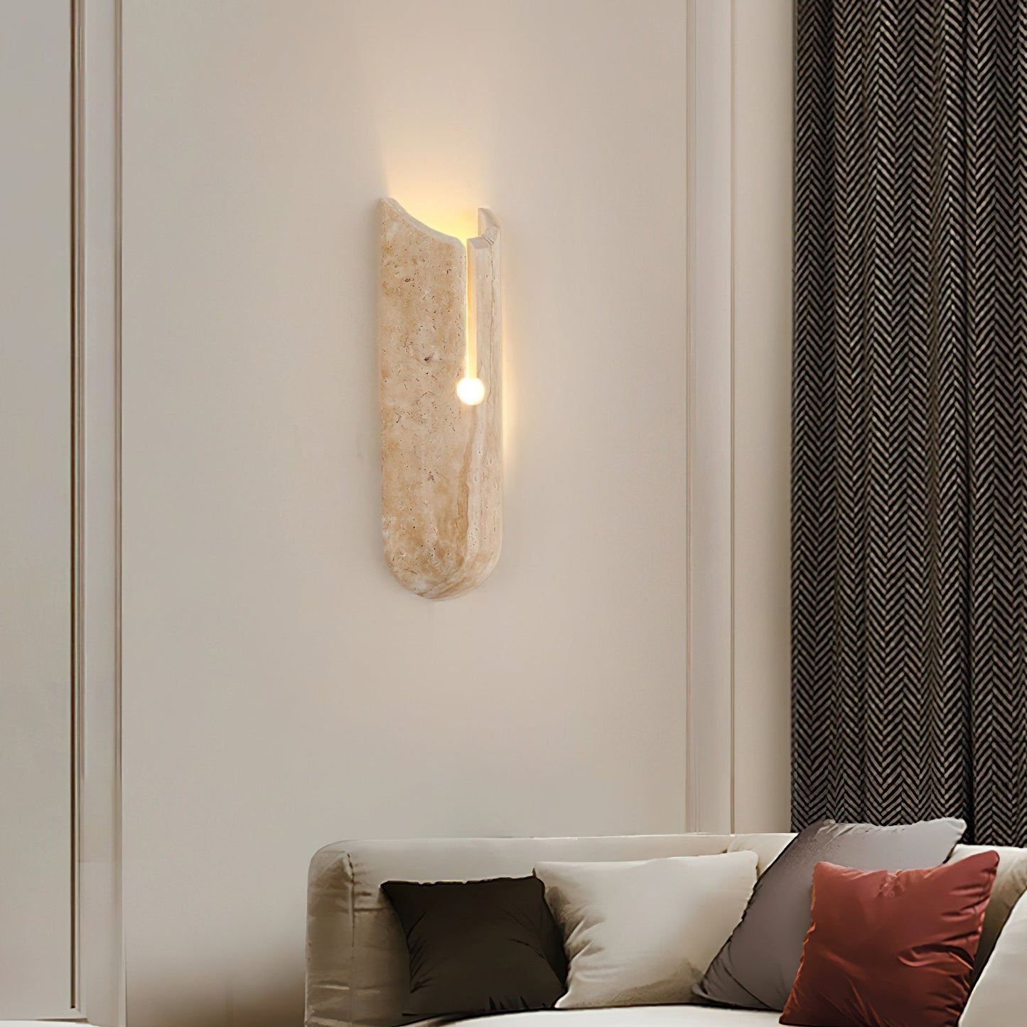 Andex Travertine Wall Lamp