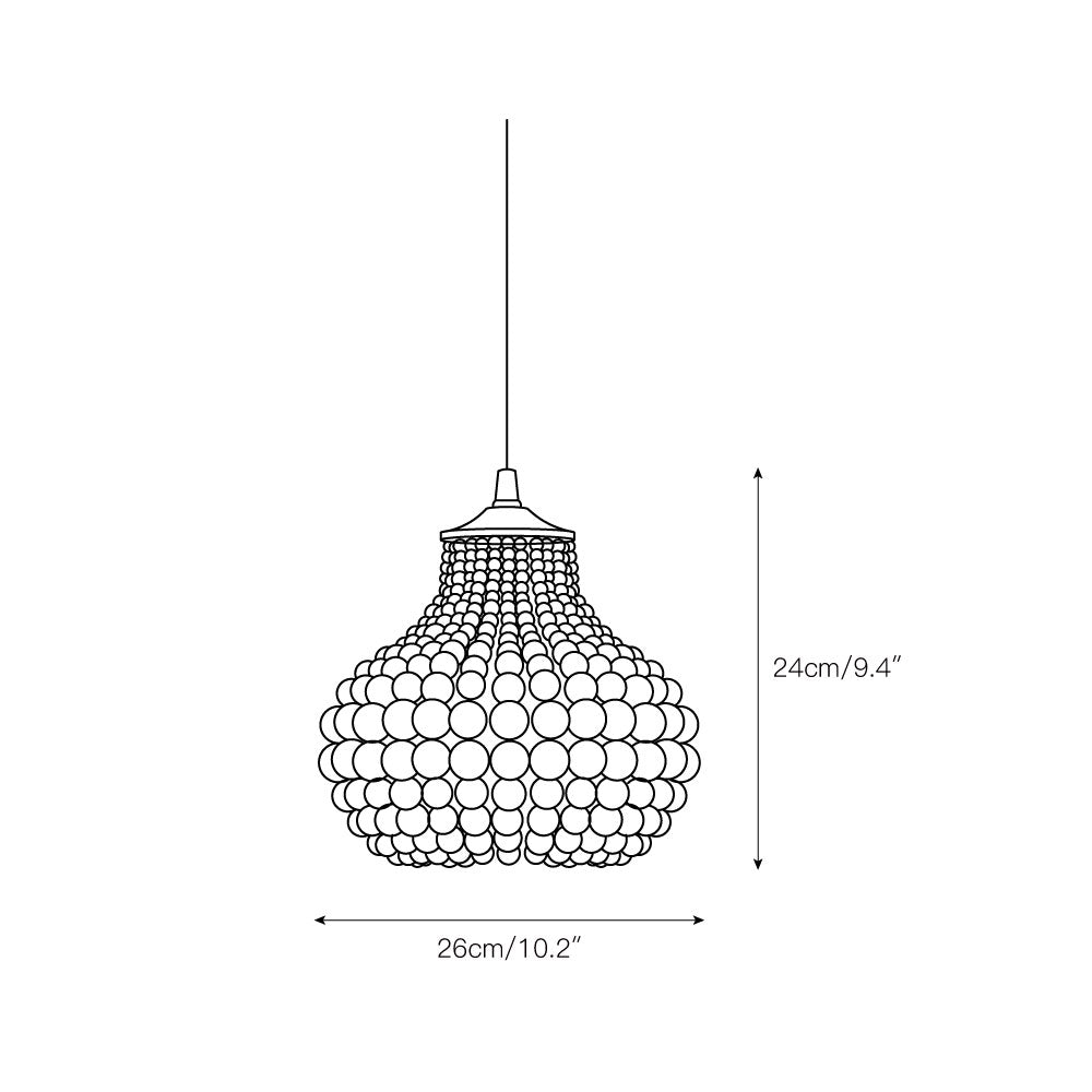 Calance Beaded Pendant Lamp