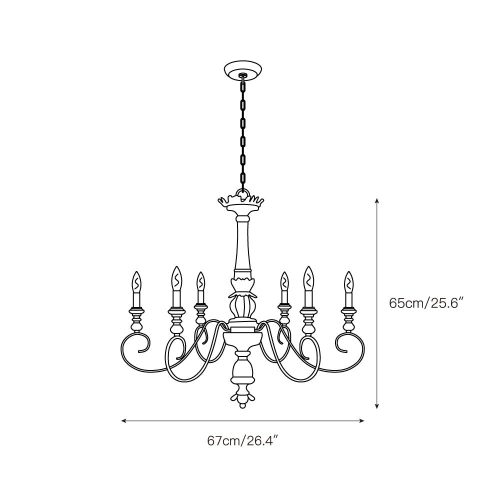 Dorex Wooden Chandelier