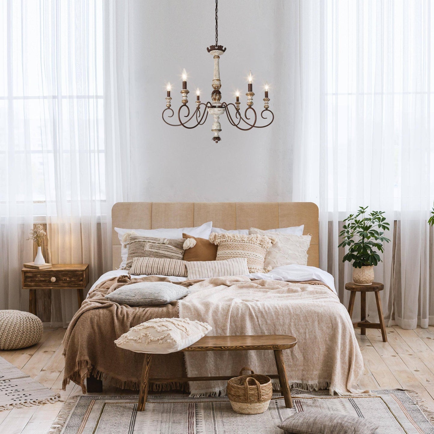 Dorex Wooden Chandelier