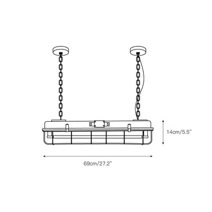 Andola Linear Industrial Pendant Lamp