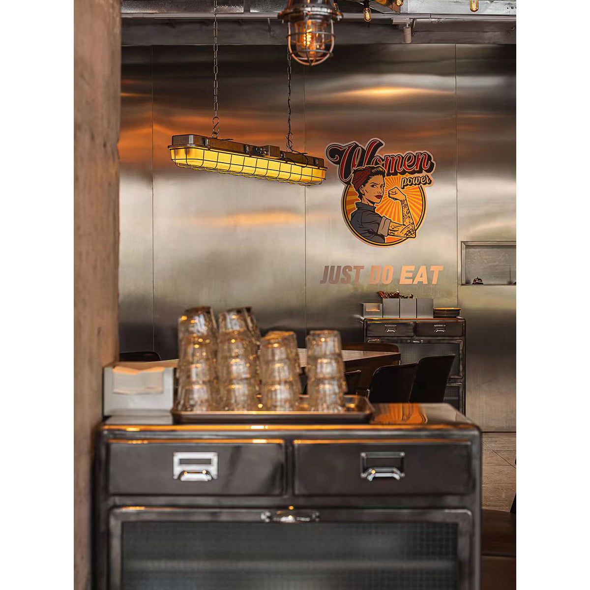 Andola Linear Industrial Pendant Lamp