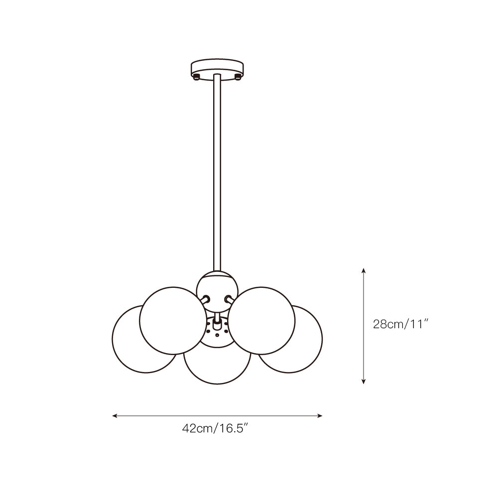 Dorai Geometric Chandelier