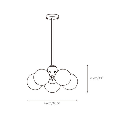 Dorai Geometric Chandelier