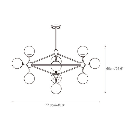 Dorai Geometric Chandelier