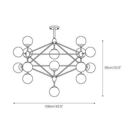 Dorai Geometric Chandelier