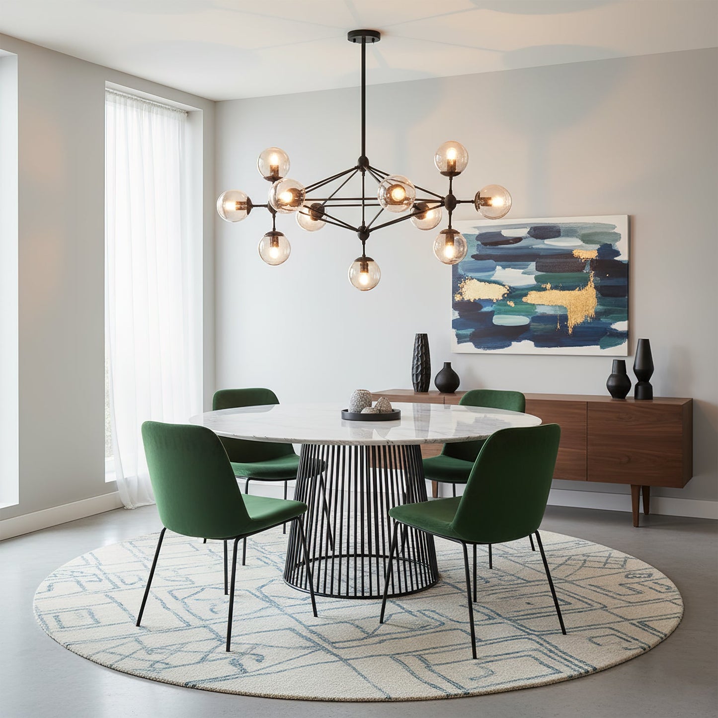 Dorai Geometric Chandelier