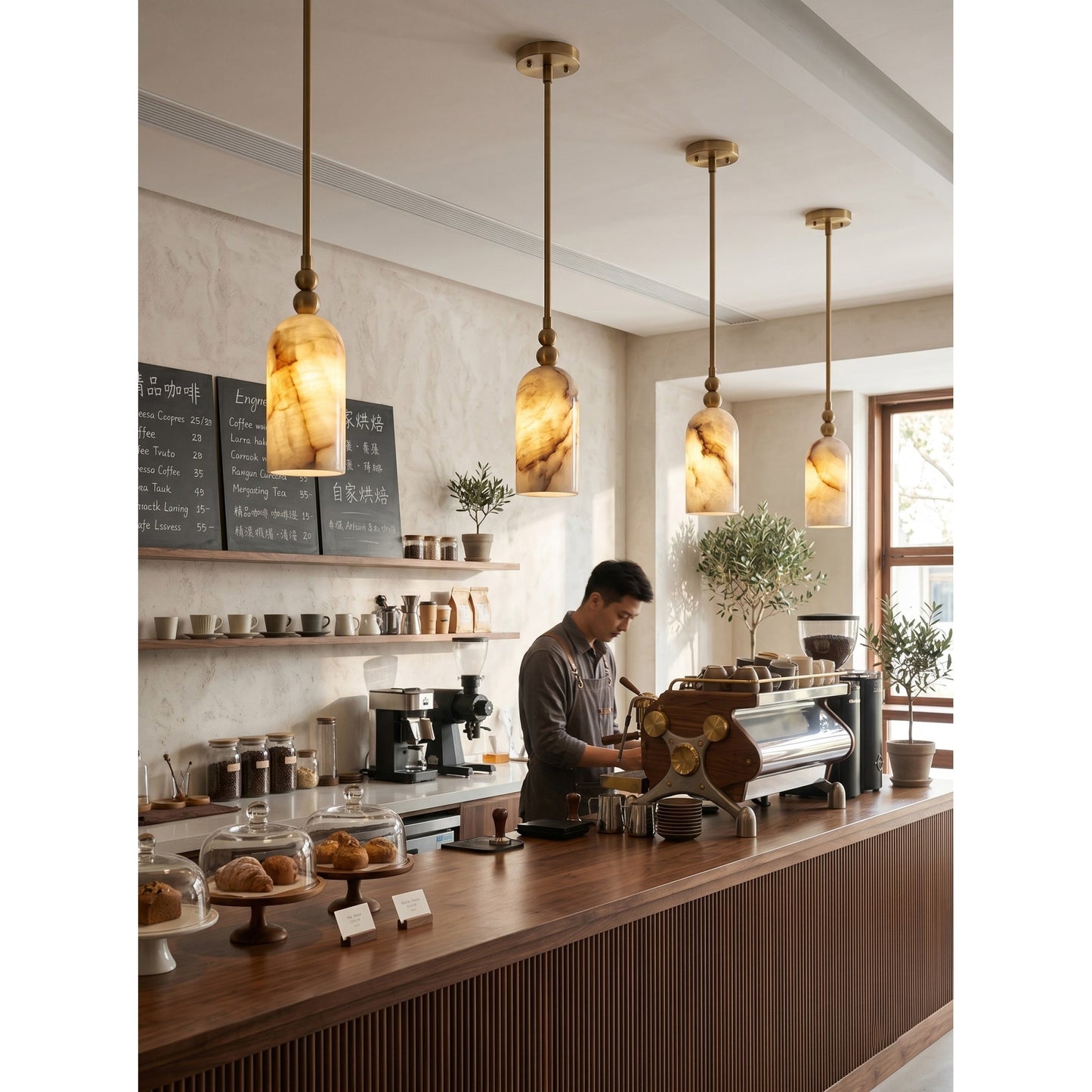 Pratt Alabaster Pendant Lamp