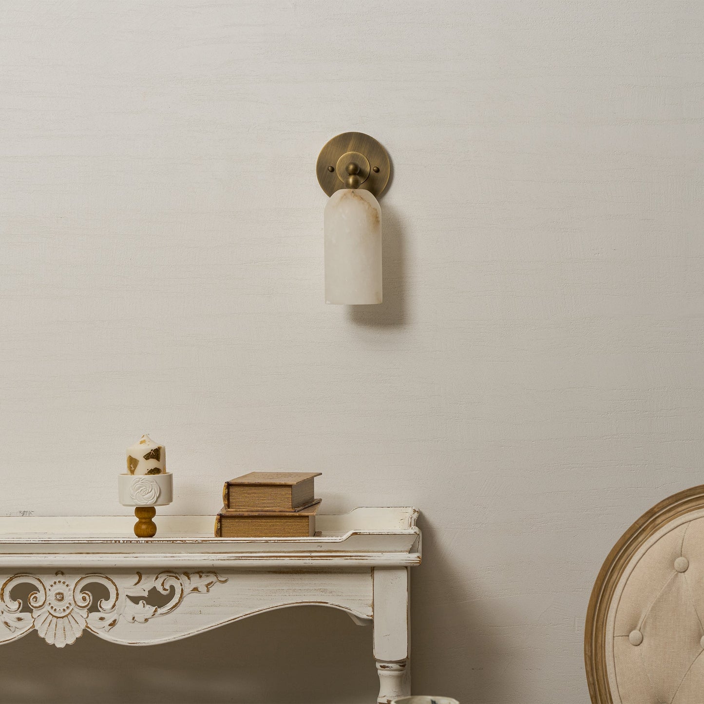 Wynara Alabaster Wall Sconce