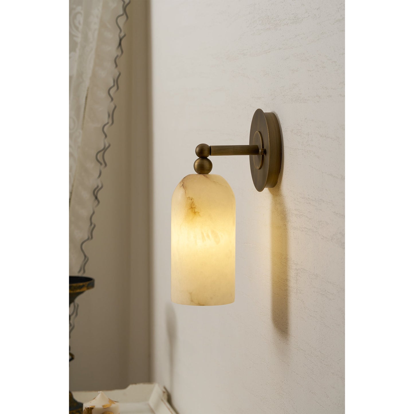 Wynara Alabaster Wall Sconce