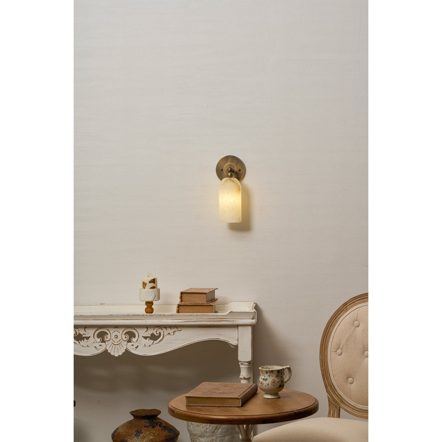 Wynara Alabaster Wall Sconce