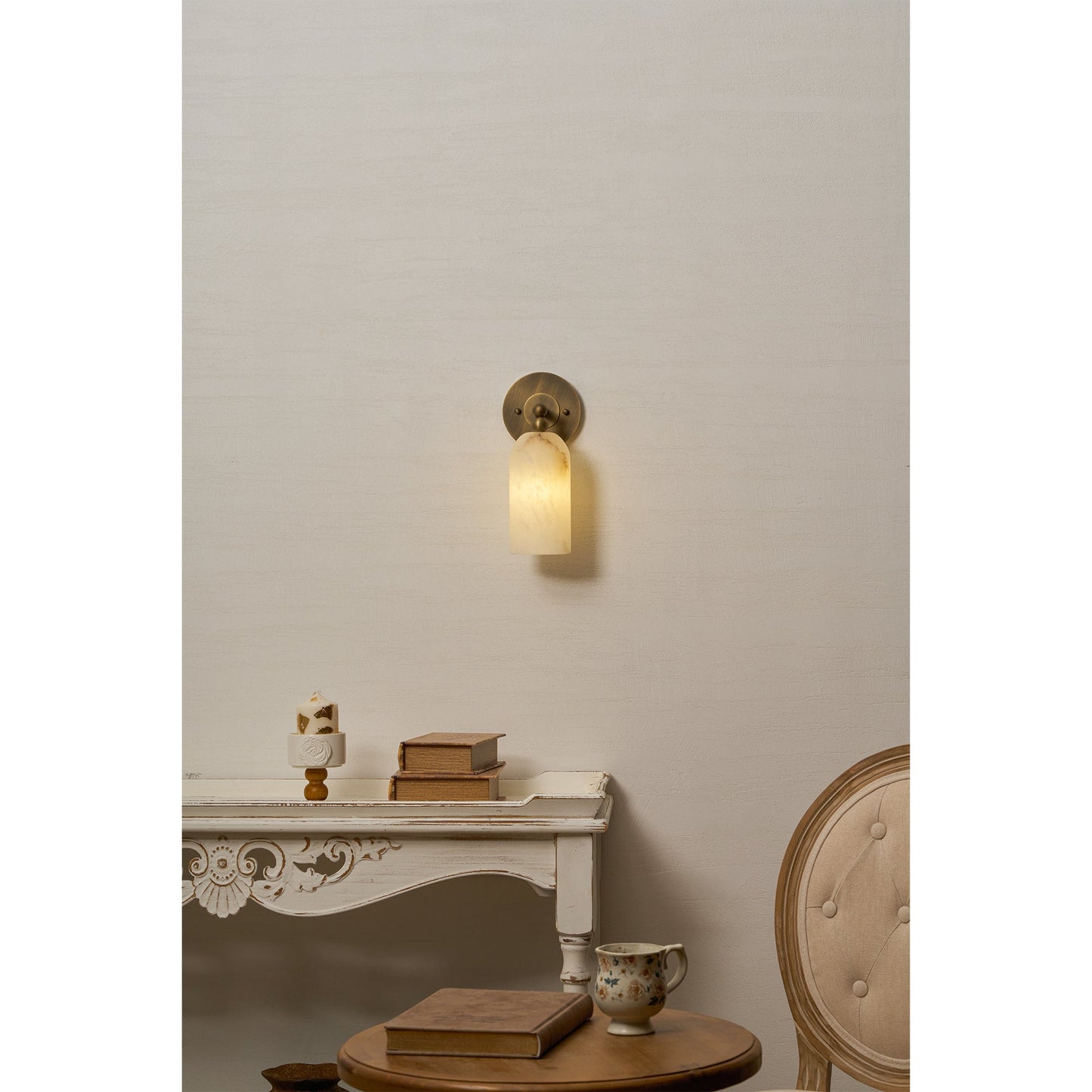 Wynara Alabaster Wall Sconce