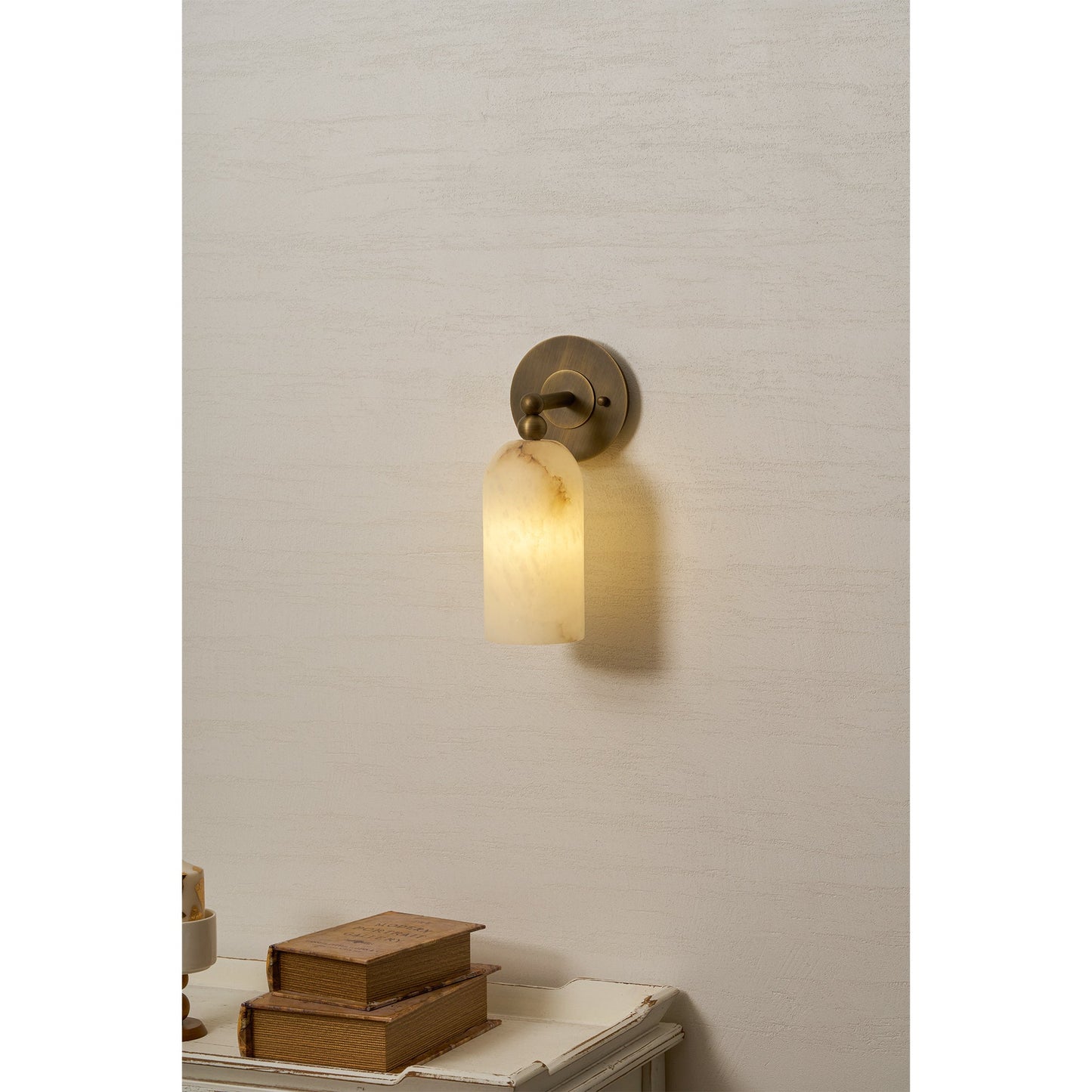 Wynara Alabaster Wall Sconce
