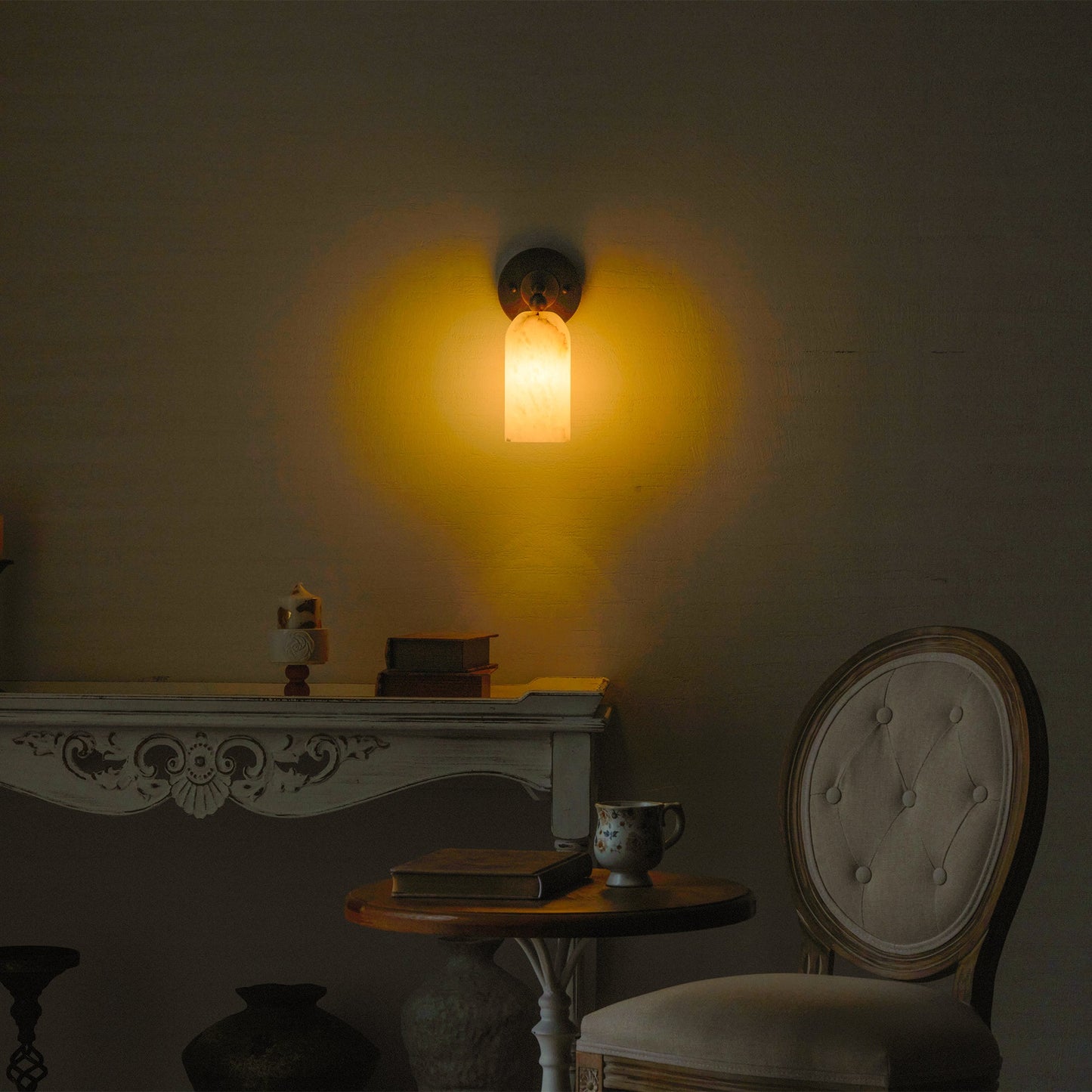 Wynara Alabaster Wall Sconce