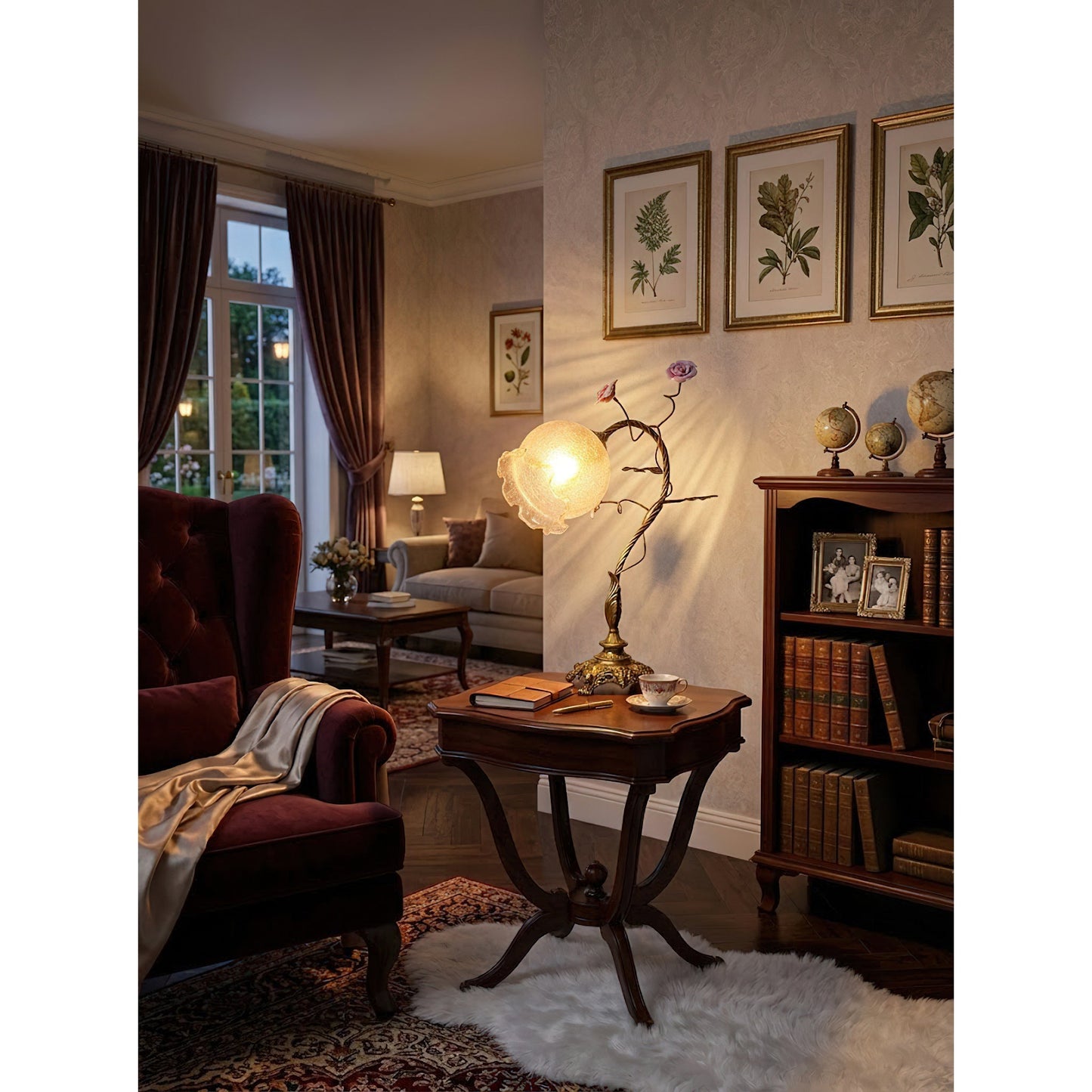 Galune Flowers Table Lamp