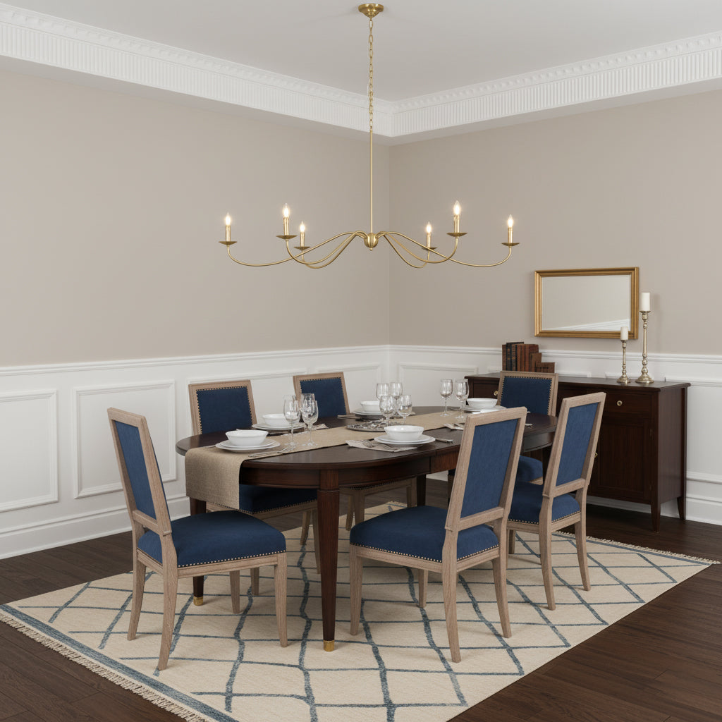 Sweeping Iron Chandelier