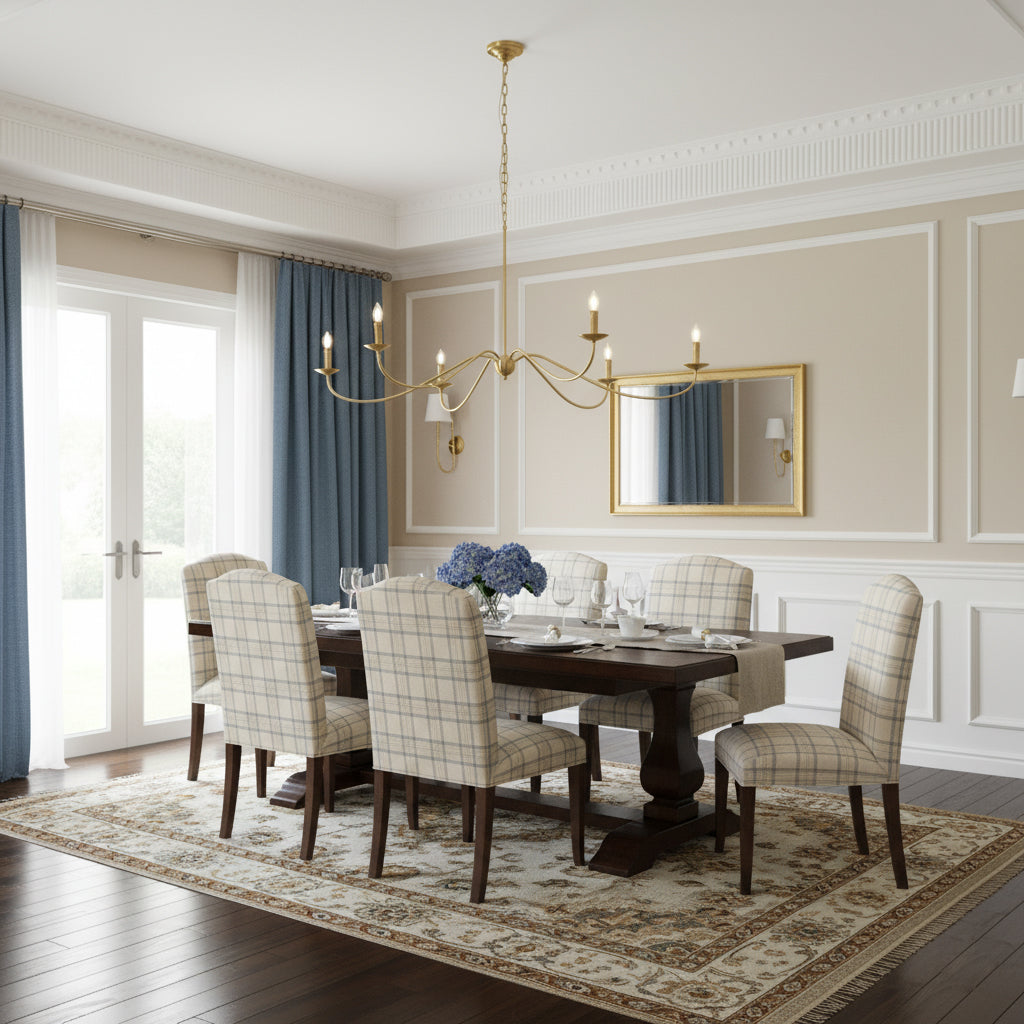 Sweeping Iron Chandelier