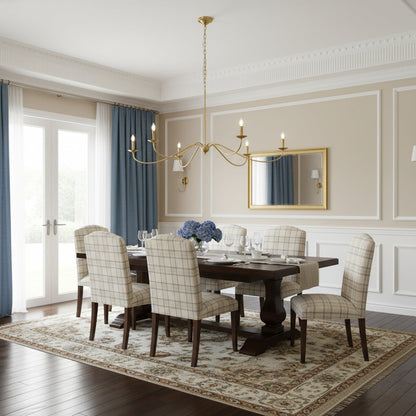 Sweeping Iron Chandelier