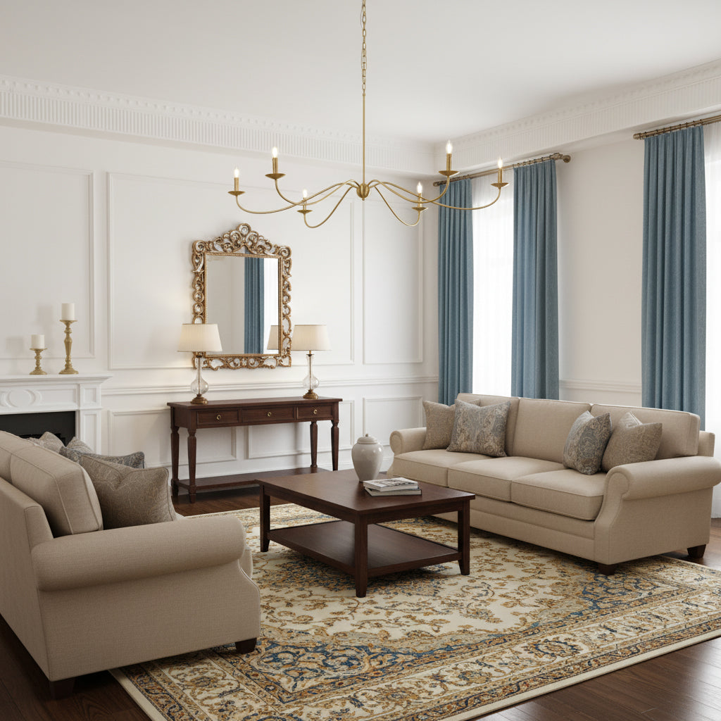 Sweeping Iron Chandelier
