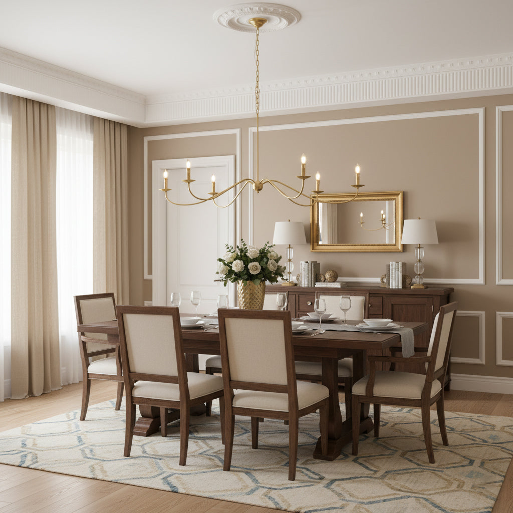 Sweeping Iron Chandelier