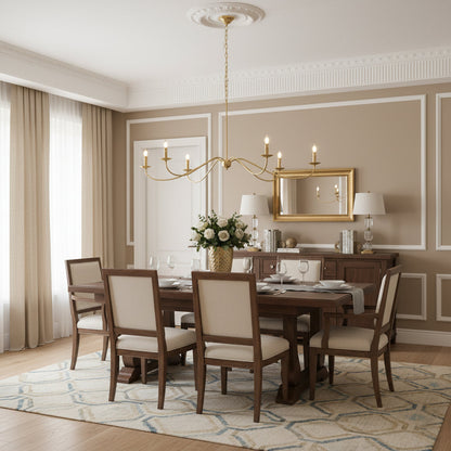 Sweeping Iron Chandelier