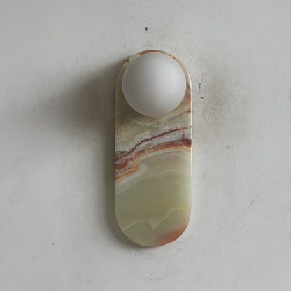 Marisol Cyan Onyx Wall Sconce