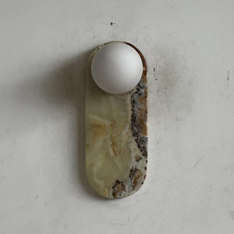 Marisol Cyan Onyx Wall Sconce