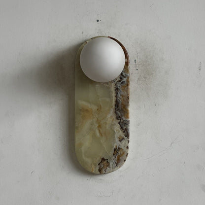 Marisol Cyan Onyx Wall Sconce