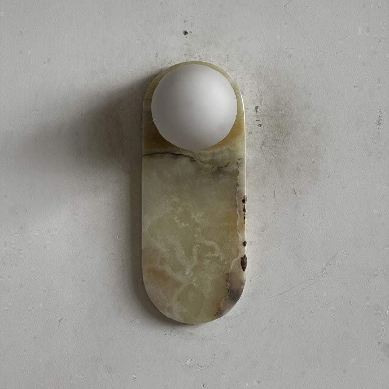 Marisol Cyan Onyx Wall Sconce