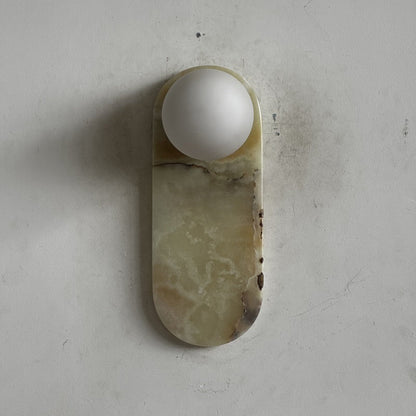 Marisol Cyan Onyx Wall Sconce