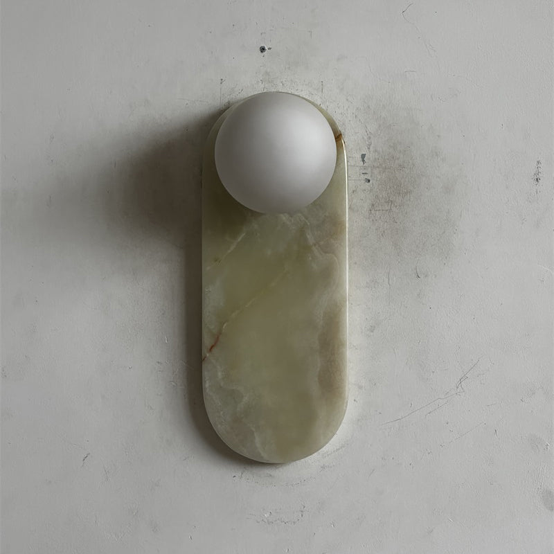 Marisol Cyan Onyx Wall Sconce