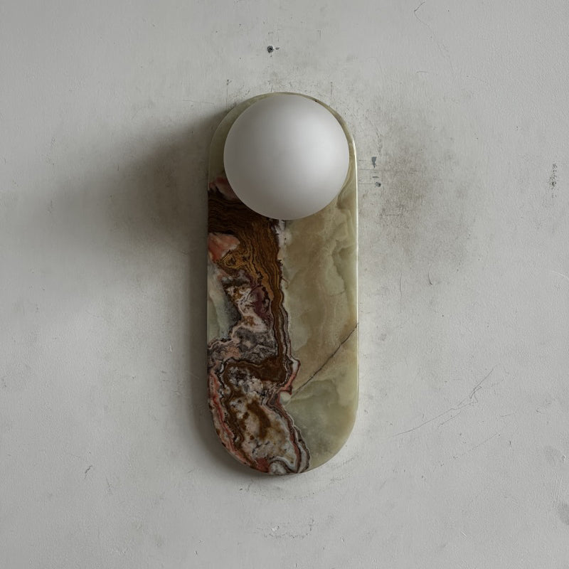 Marisol Cyan Onyx Wall Sconce