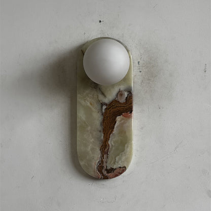Marisol Cyan Onyx Wall Sconce